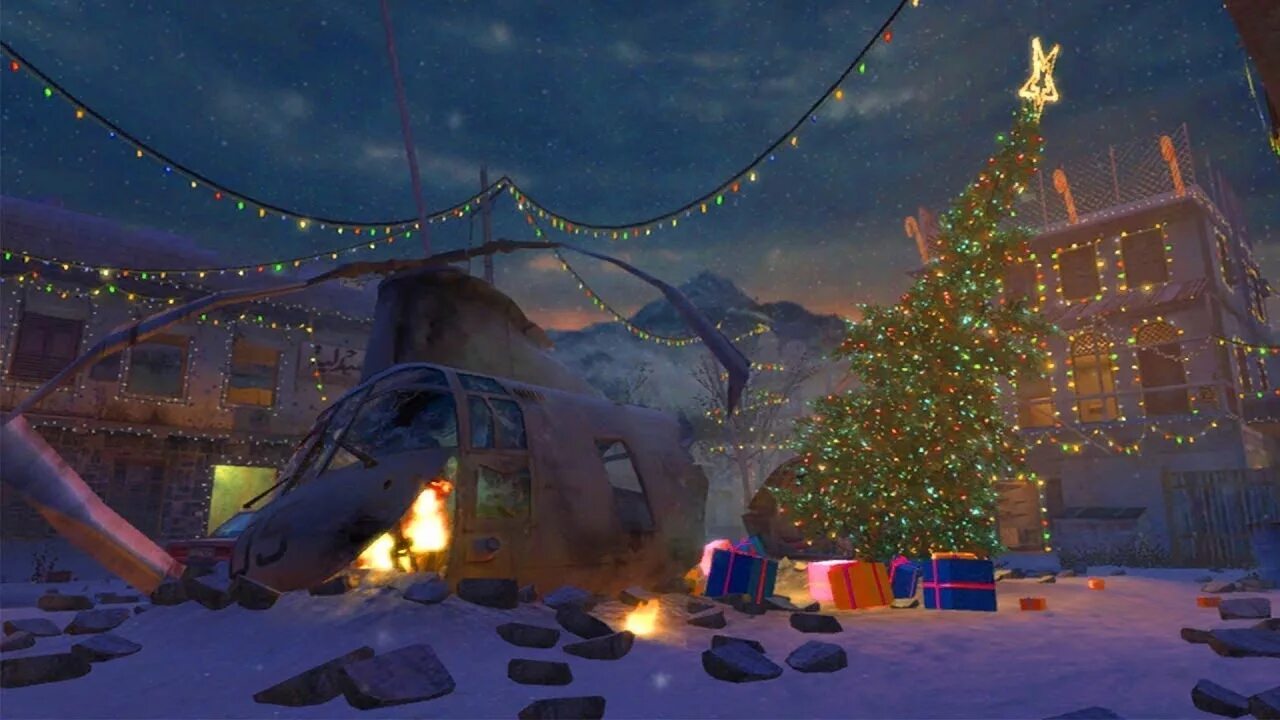 Обновление call. Call of duty 4 modern warfare зима. call of duty зимняя. новогодний call of duty. call of duty новый год.