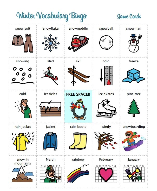 Snow words