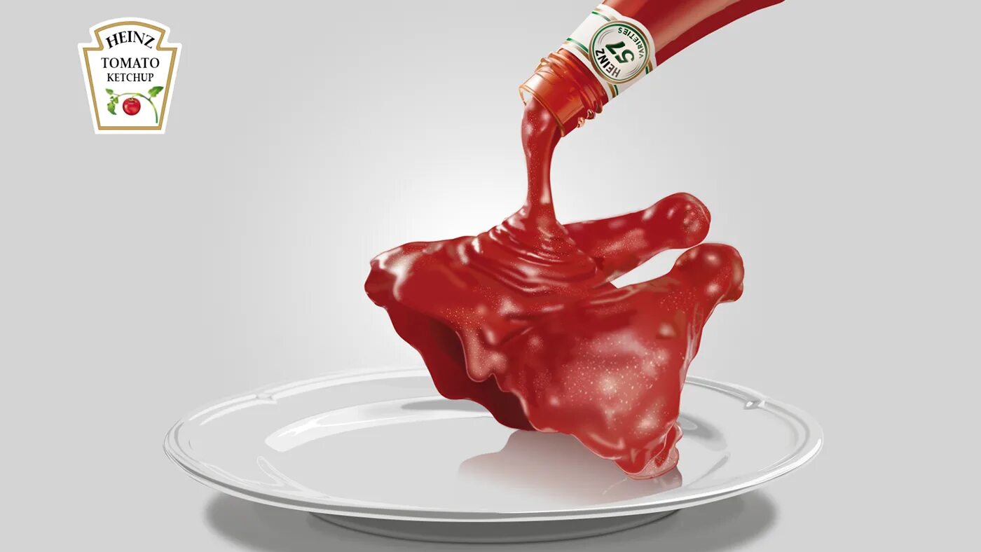 Нестандартный продукт. Реклама кетчупа Хайнц. Креативная реклама кетчупа. Креативная реклама продуктов. Современная реклама.