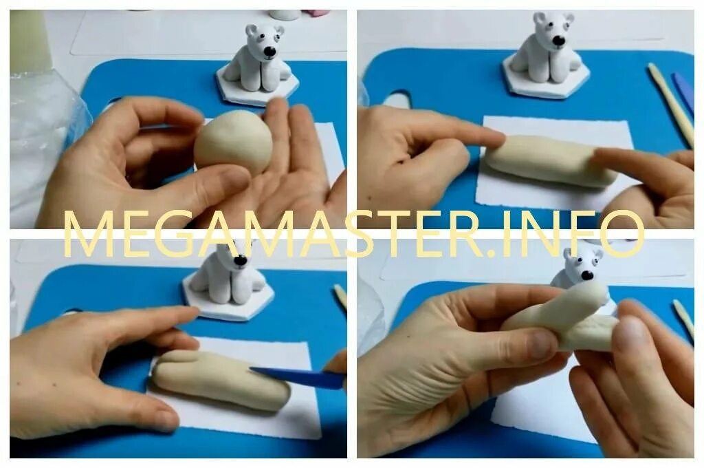 Белый медведь из пласти. Белый мишка лепка. Как слепить белого медведя. Белый медведь из пластилина. Как слепить белого медведя.