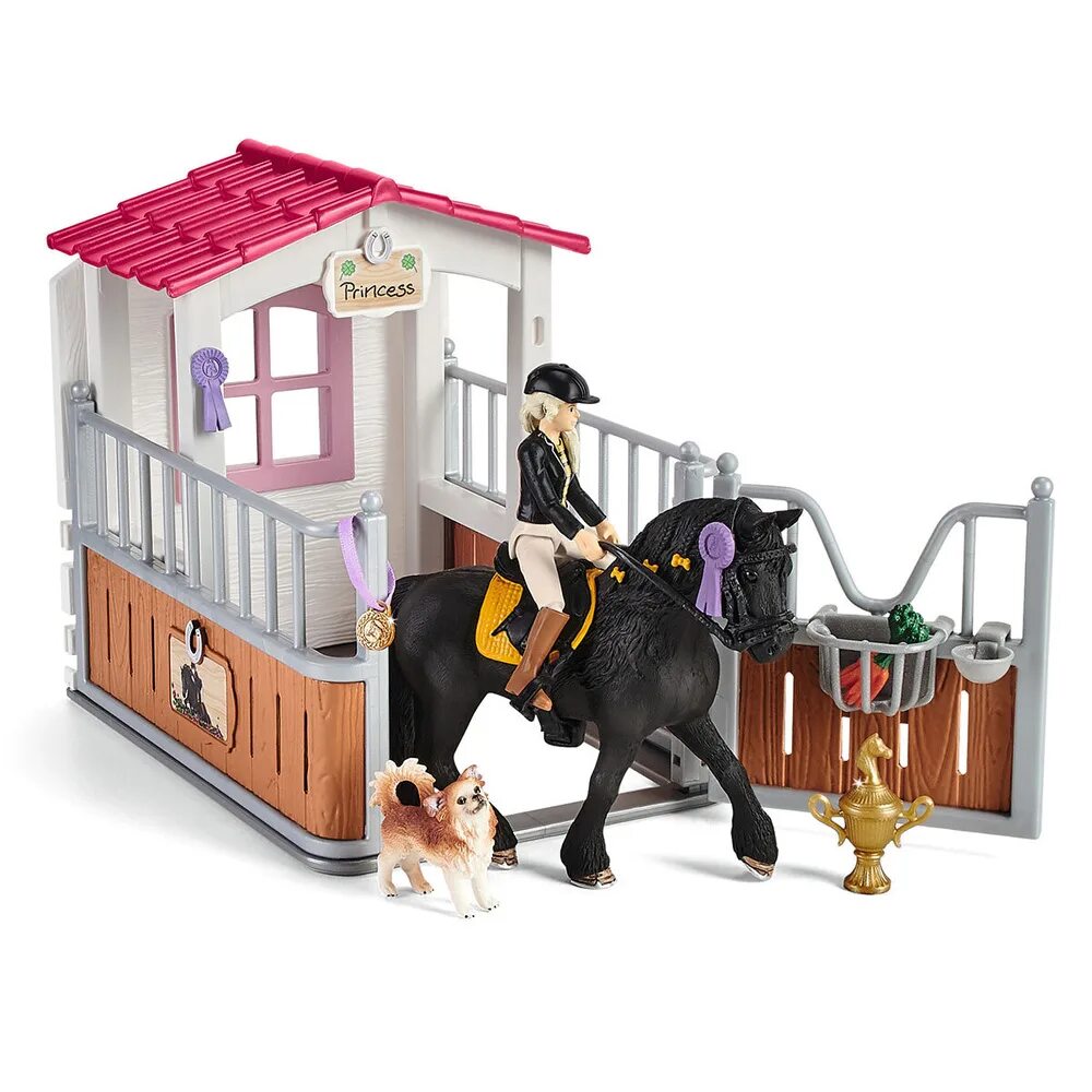 Конюшня лошадей шляйх. Schleich 42437. шляйх 42437. набор schleich «загон для лошадей с тори и принцессой». набор schleich загон для лошадей с тори и принцессой 42437.