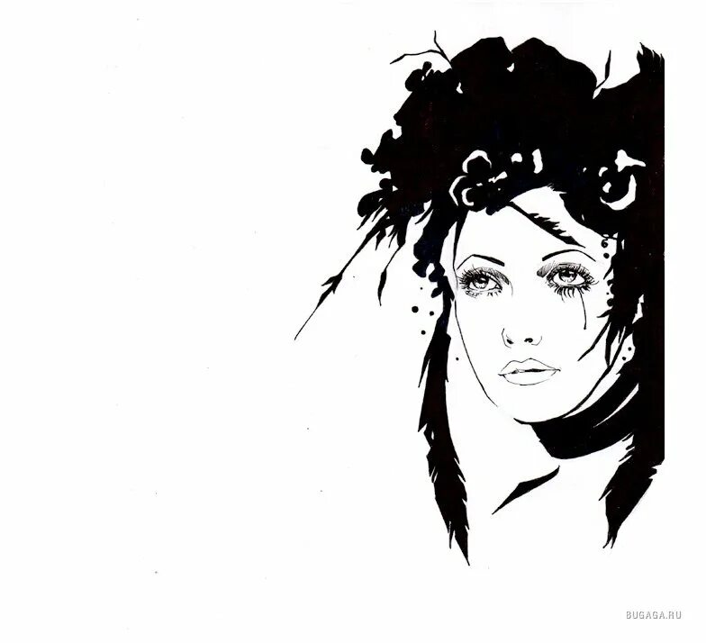 Девушка с тушью. Девушка с тушью. Девушка тушью. Портрет тушью. Девушка тушью.