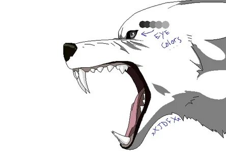 wolf lineart ms paint