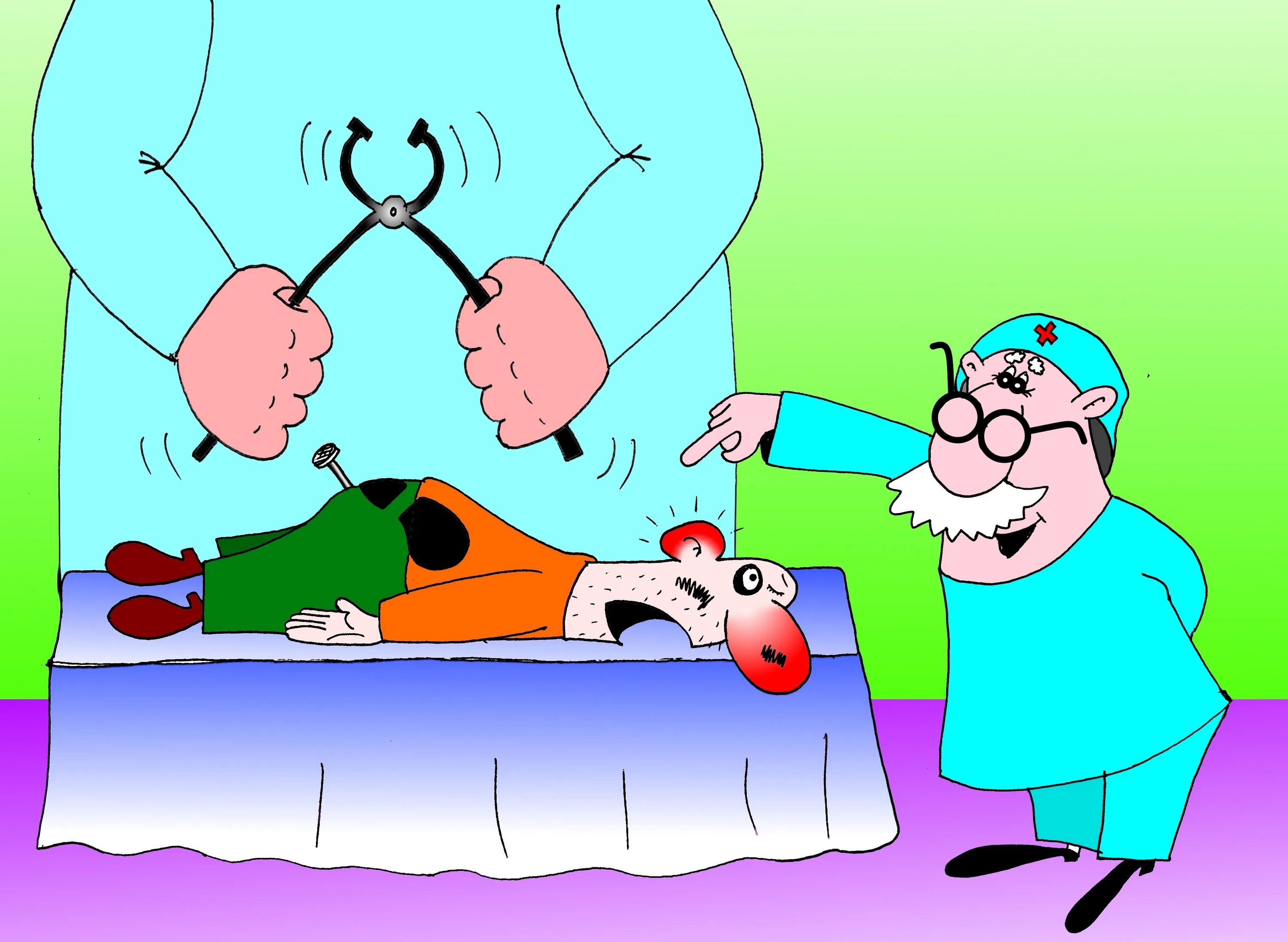 Прикольная картинка больному. Смешные карикатуры про медицину. Врач и пациент карикатура. Хирург карикатура. Смешные шутки про врачей.