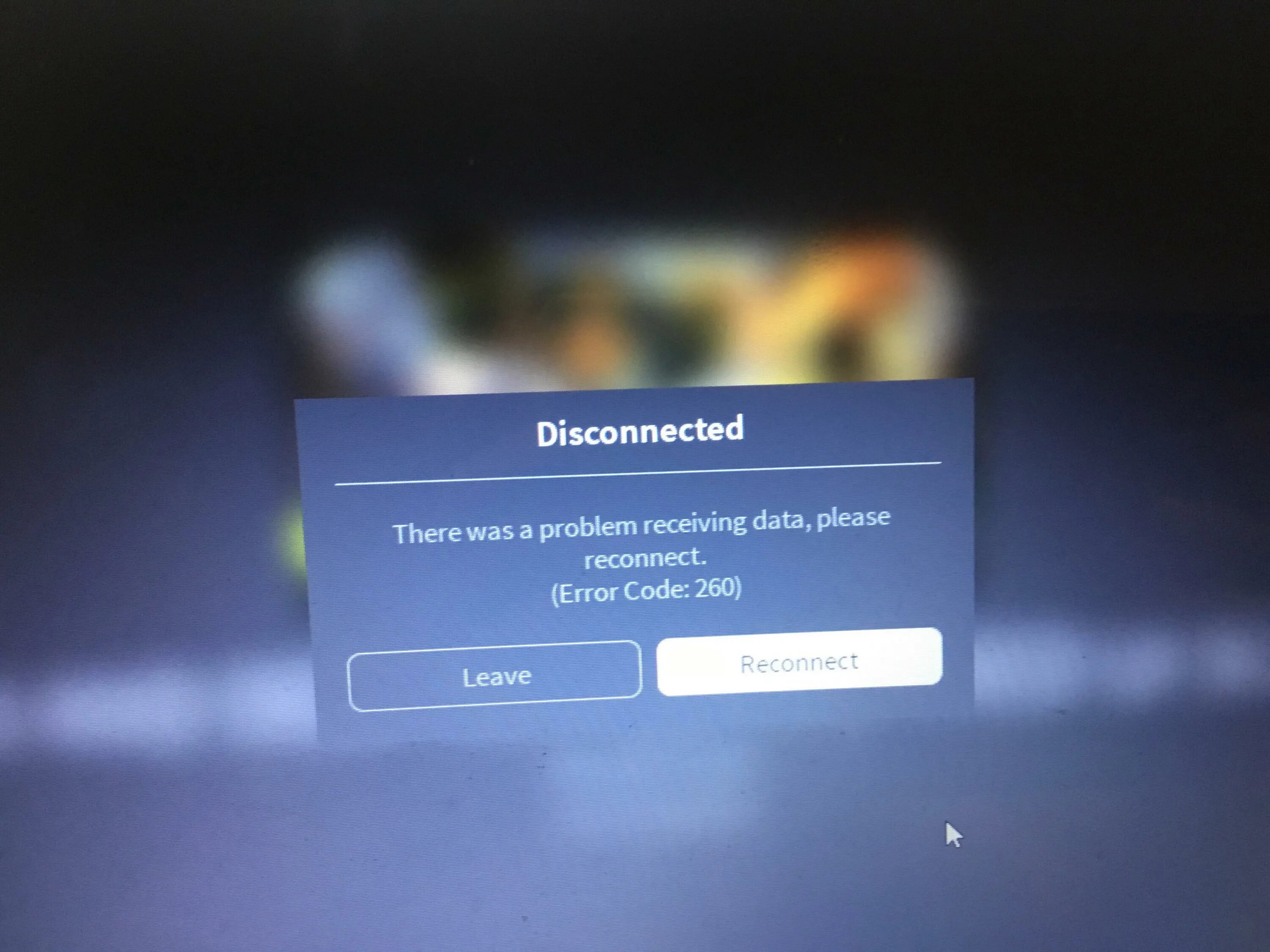 Receive data error. РОБЛОКС ошибка 260. Error code 260 Roblox. Ошибка 273 в РОБЛОКС. Roblox Error.