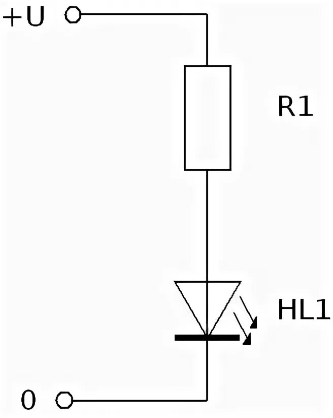 Диод и резистор в цепи. Резистор и светодиод схема включения. Схема с диодом и резистором. Схема включения диода в цепь. Схема подключения диода через резистор.