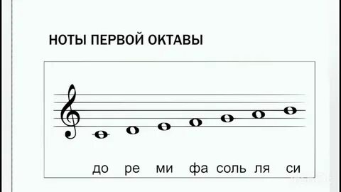 Ноты малой октавы в скрипичном ключе