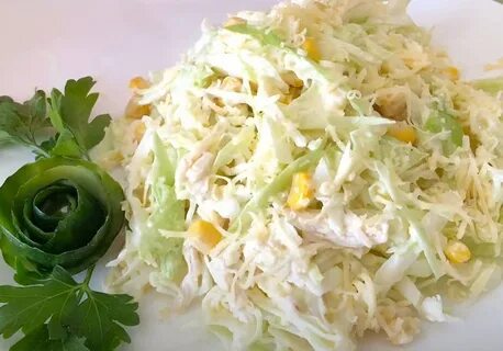 Рецепт салата с курицей яйцом капустой