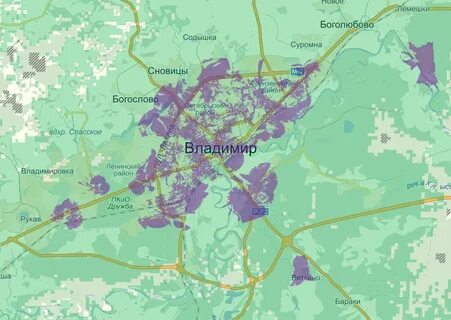 Мтс покрытие владимирская область