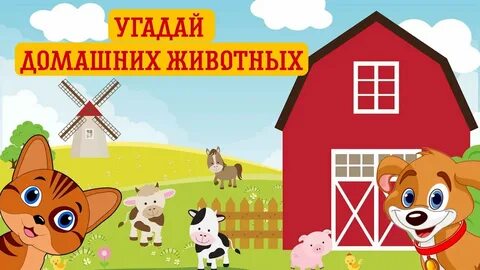 Отгадайте домашние животные