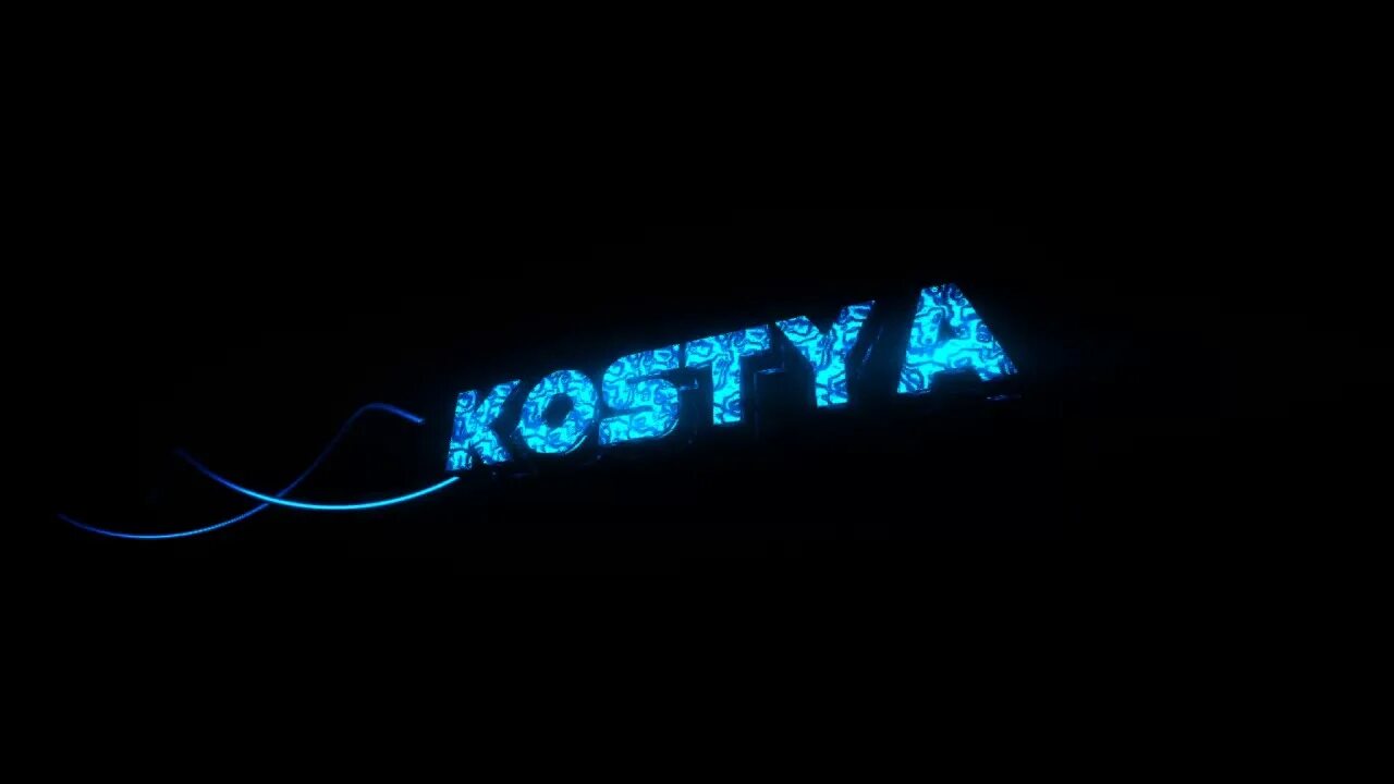 Моё второе интро на ник нейм Kostya bro - YouTube