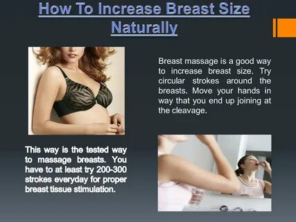 How to Increase Breast Size.