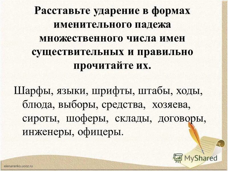Множественное число слова шофер в именительном. Множественное число слова шофер в именительном
