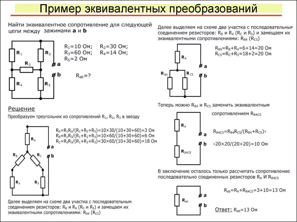 Преобразовать примеры