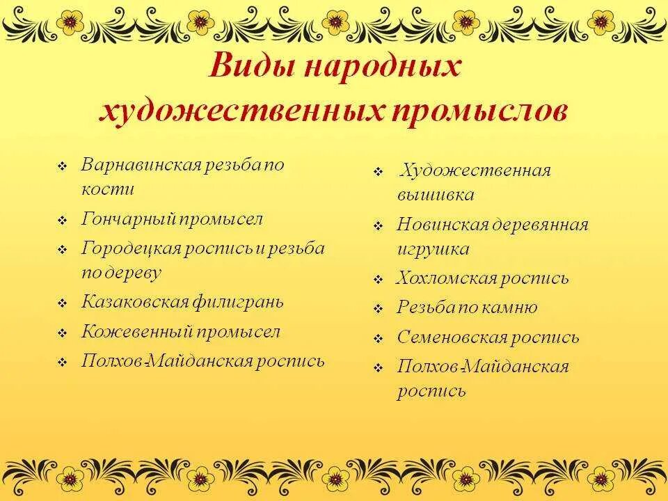 Виды народных промыслов. Виды художественных промыслов. Народные промыслы России список. Виды народных ремесел. Список ремесел