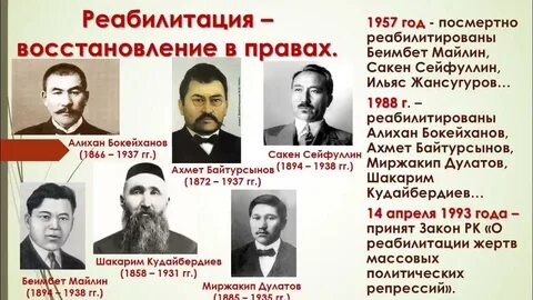 Политические репрессии в казахстане