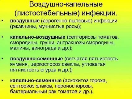 Капельно пылевые инфекции