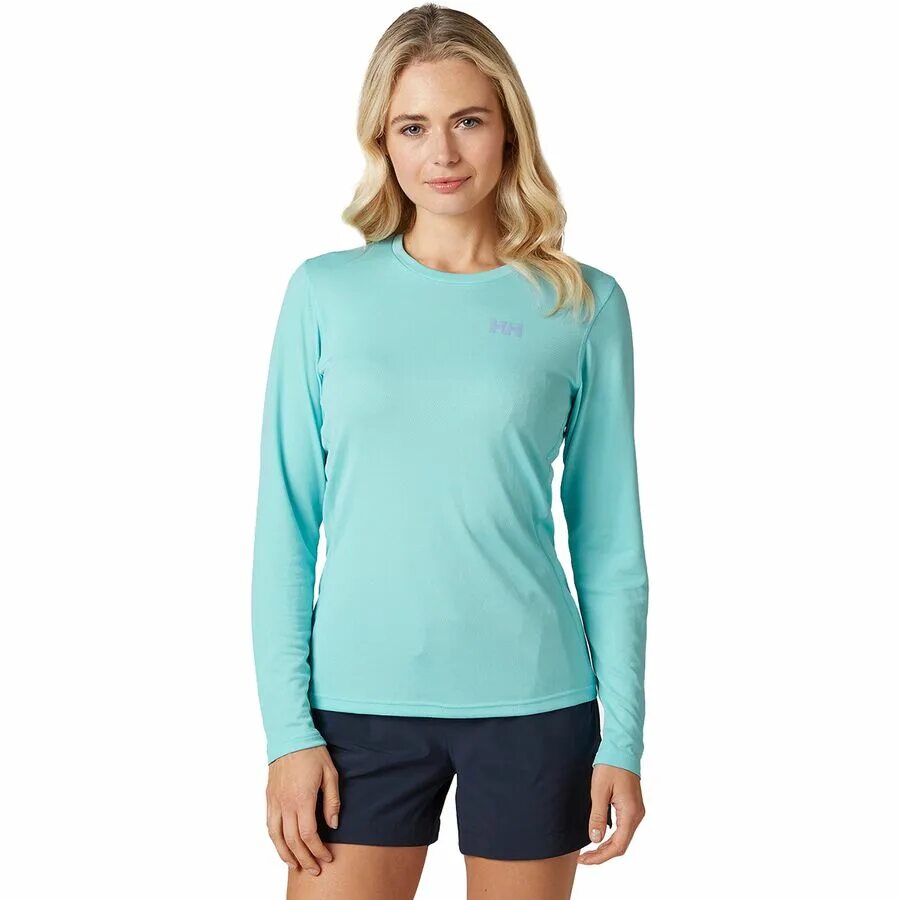 Active w. Helly Hansen Lifa Active Crew. Helly Hansen Lifa Merino Midweight Crew. Helly Hansen women t- Shirt Blue. Helly Hansen Lifa woman.