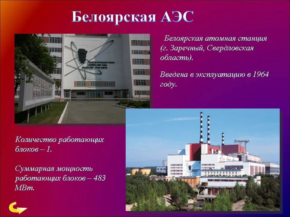 Какая атомная электростанция находится в цэр белоярская