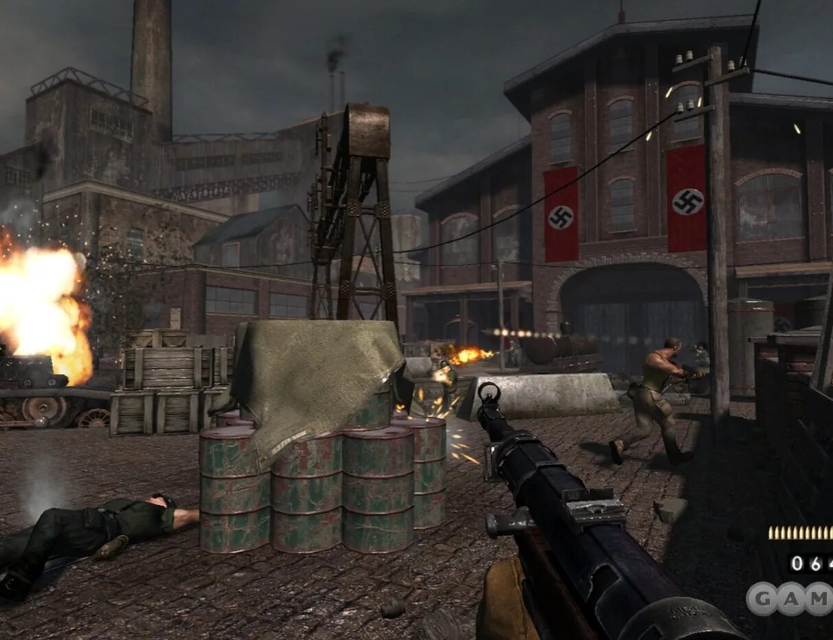 Battlestrike партизаны второй. Wolfenshtain 2009. Wolfenstein 1943. Вольфенштайн return to castle. Игра стрелялки про немцев.