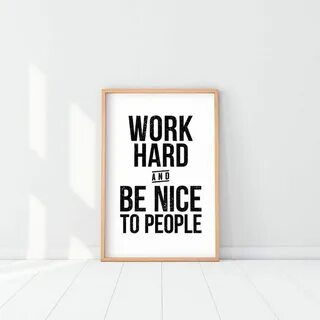 And be nice