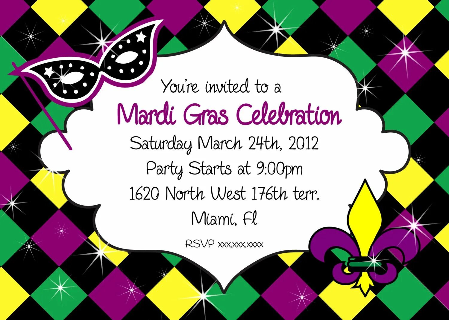 We would like to invite you. Invitation to the Party. Party Invitation. Party Invitation Card. Mardi gras открытка.