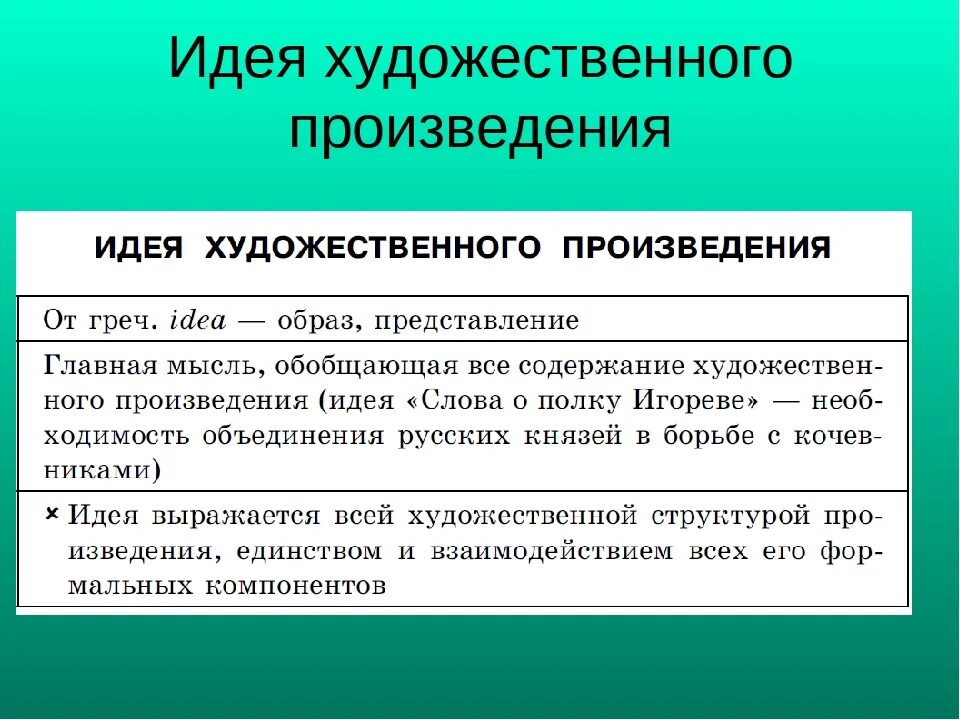 Идея определяет форму. Идея литературного произведения это. Идея художественного произведения это. Темы литературных произведений. Идея в литературе примеры.