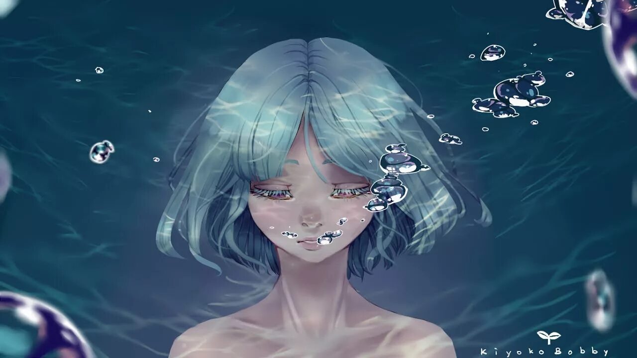Drowning speed up. Аниме утопление девушек. спидпейнт аниме арт. спидпейнт под водой. drowning slowed reverb.