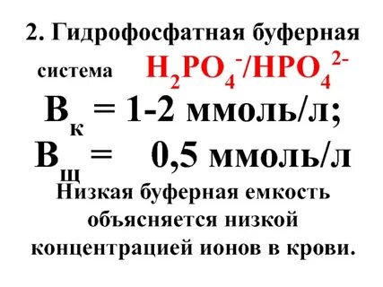 Буферная емкость фосфатной буферной системы