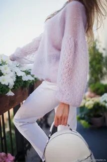 Женское вязание из мохера
