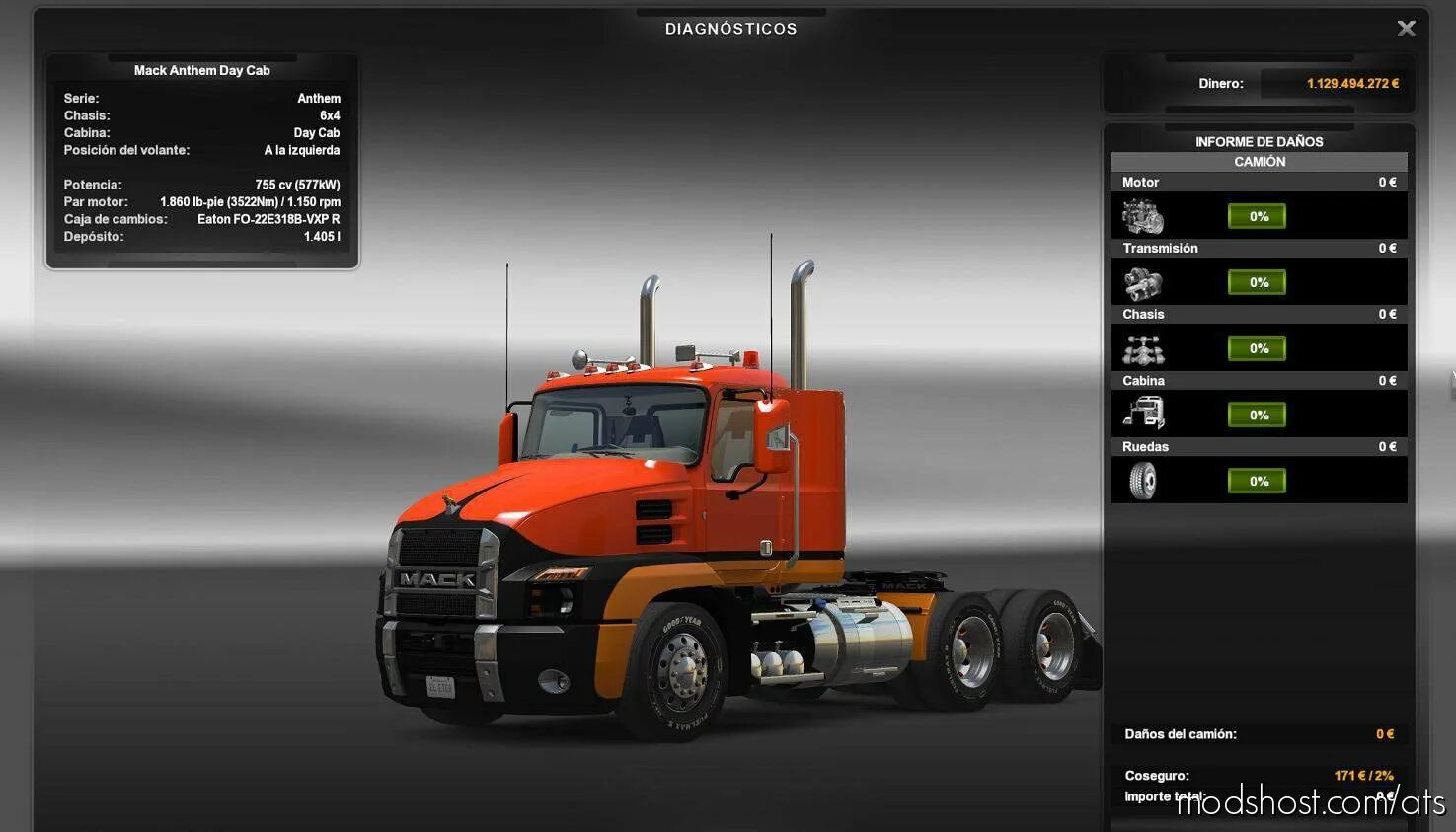 Последняя версия атс. Fs19 Mods Trucks 6x6. Mack Anthem 6x6. Американ трак симулятор 1 37. Mack Anthem ATS.