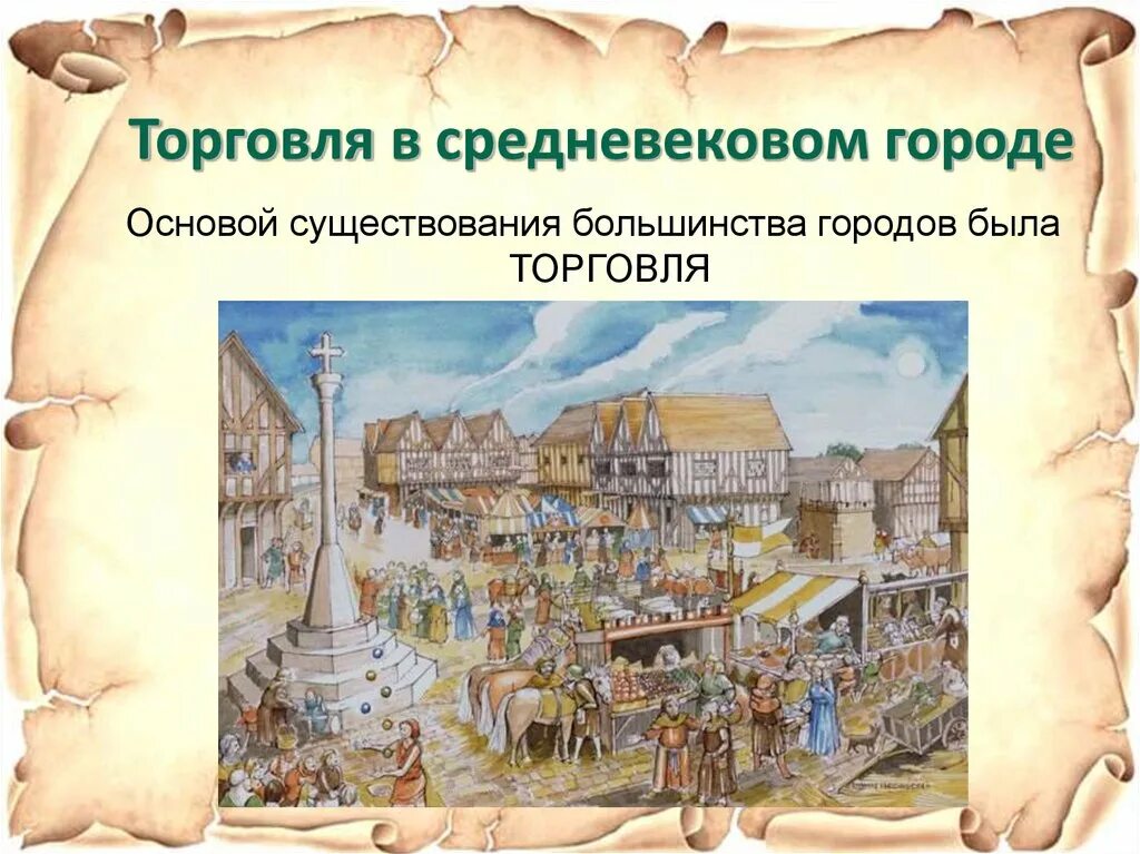 К возникновению городов привело. Средневековый рынок Европа 11 век. Торговля в средневековом городе. Возникновение городов в средневековье. Проект о европейском городе средневековья.