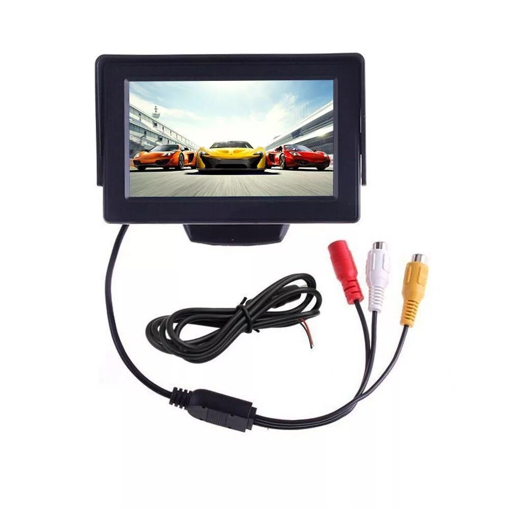 4.3 tft lcd. Монитор 4&quot; tft lcd. tft lcd color monitor 4.3 с камерой. автомобильный монитор tft color monitor.