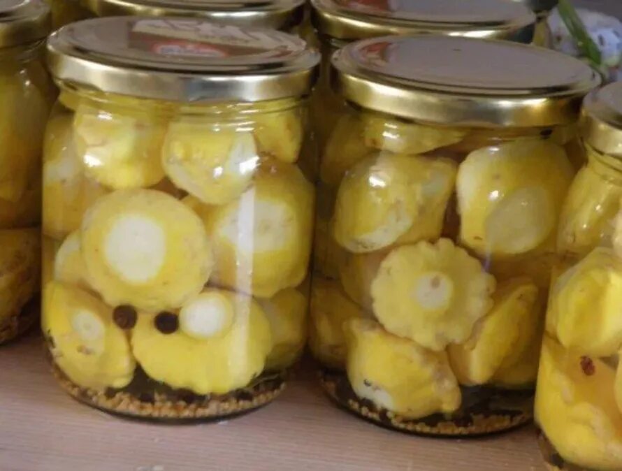Как замариновать патиссоны быстро и вкусно. Консервация патиссонов на зиму. моченые патиссоны. патиссоны маринованные. консервирование патиссонов.