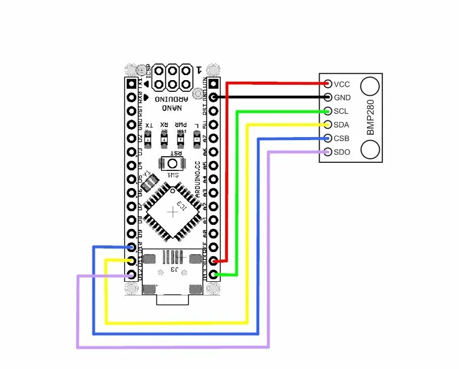 Bmp arduino. Схема bmp280 SPI. Схема подключения bmp 280 к Arduino Nano. Схема подключения датчика вибрации к ардуино нано.
