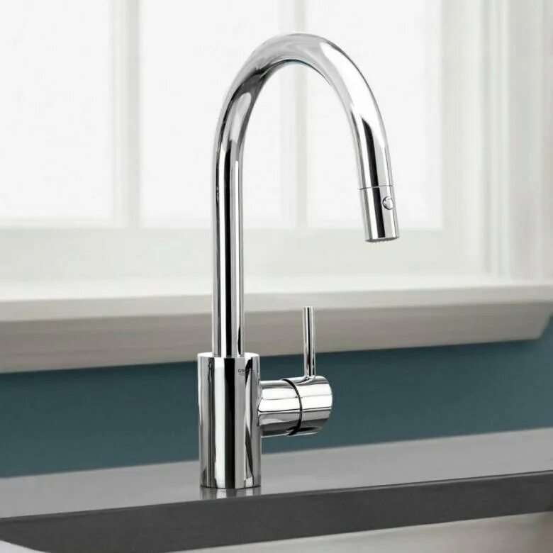 Смеситель grohe выдвижным изливом. Смеситель для кухни grohe connecto. смеситель grohe concetto. смеситель grohe concetto для кухни. 32663003 grohe.
