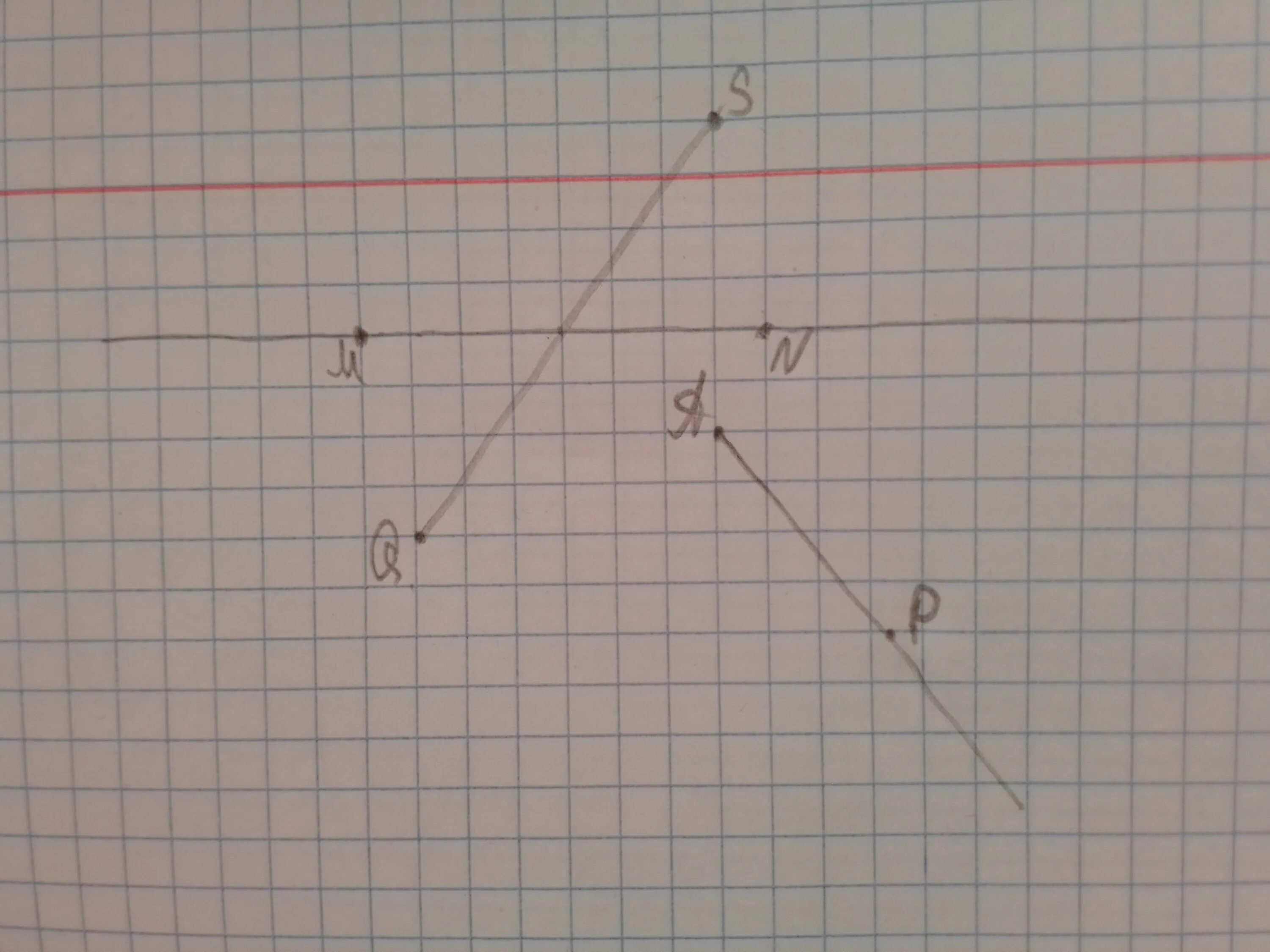 Начертите Луч пересекающий прямую. Начерти Луч QS пересекающий прямую. Отрезок MN. Отметь точки и проведи прямую.