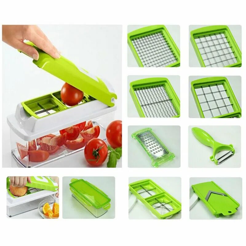 Овощерезка nicer Dicer Plus. Овощерезка nicer Dicer Plus (Найсер Дайсер). Овощерезка nicer Dicer Plus (Найсер Дайсер плюс). Овощерезка "nicer Dicer Plus" ручная (Mayer&Boch,арт.22745). Насадки для резки овощей