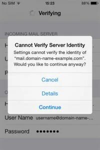 Cannot verify