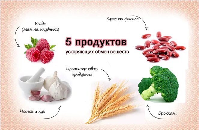 Продукты ускоряющие метаболизм. Продукты для ускорения метаболизма. Продукты ускоряющие метаболизм и обмен веществ. Пища повышающая метаболизм.