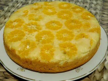 Пирог с мандаринами в духовке вкусный рецепт