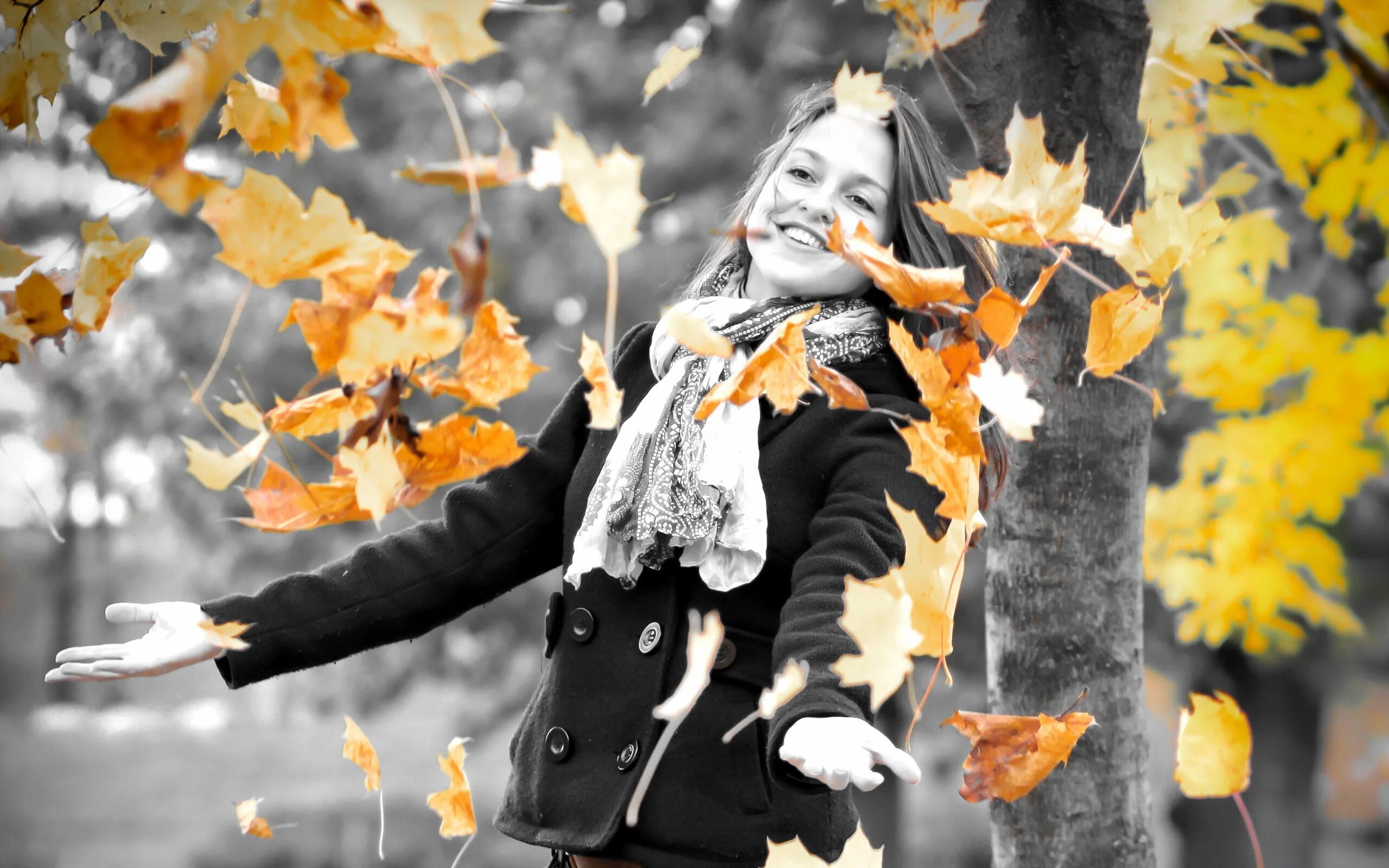 Осенний ветер. Люди кружатся и падают. Танец осенних листьев. Люди кружатся и падают. Осенняя грусть.