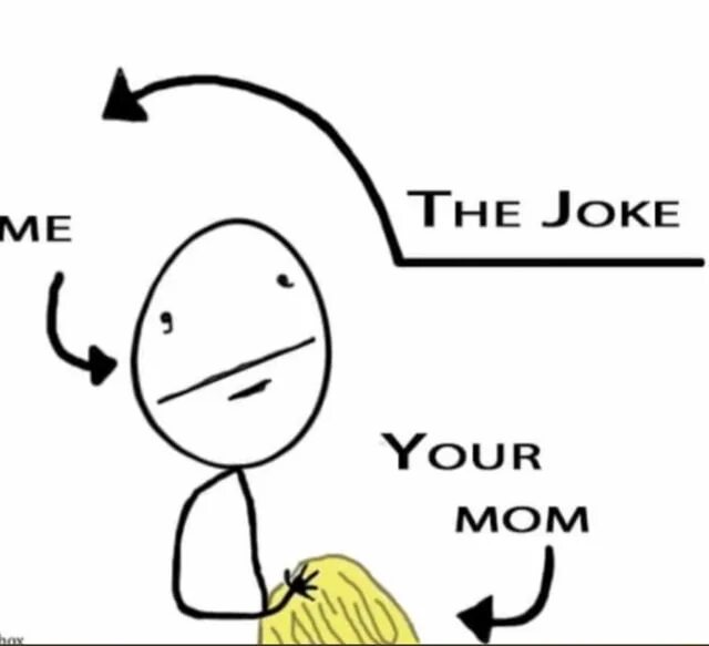 Joke you. Лицо девушки joke. Me and your mom. Joke you meme. See the joke