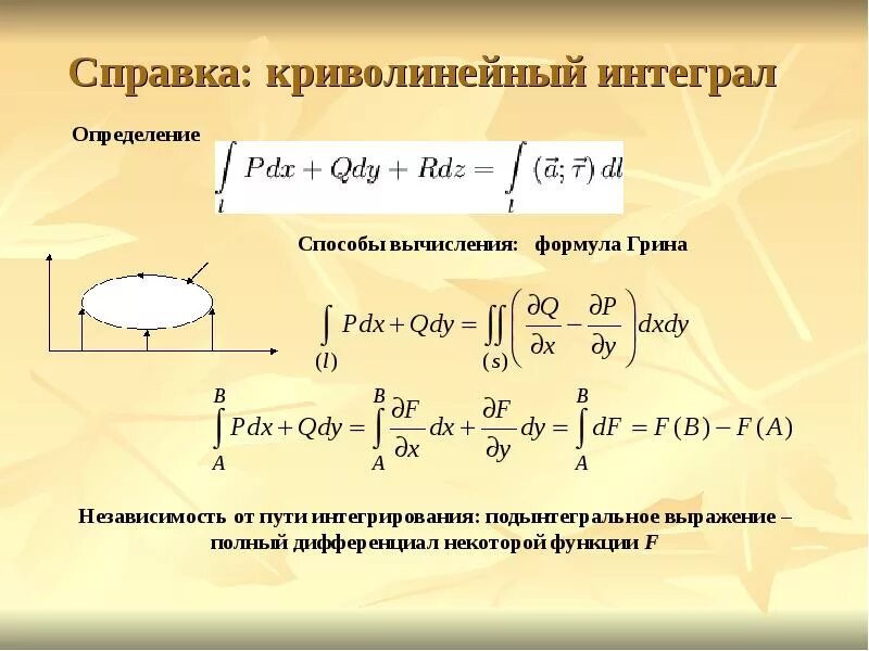 Криволинейный интеграл