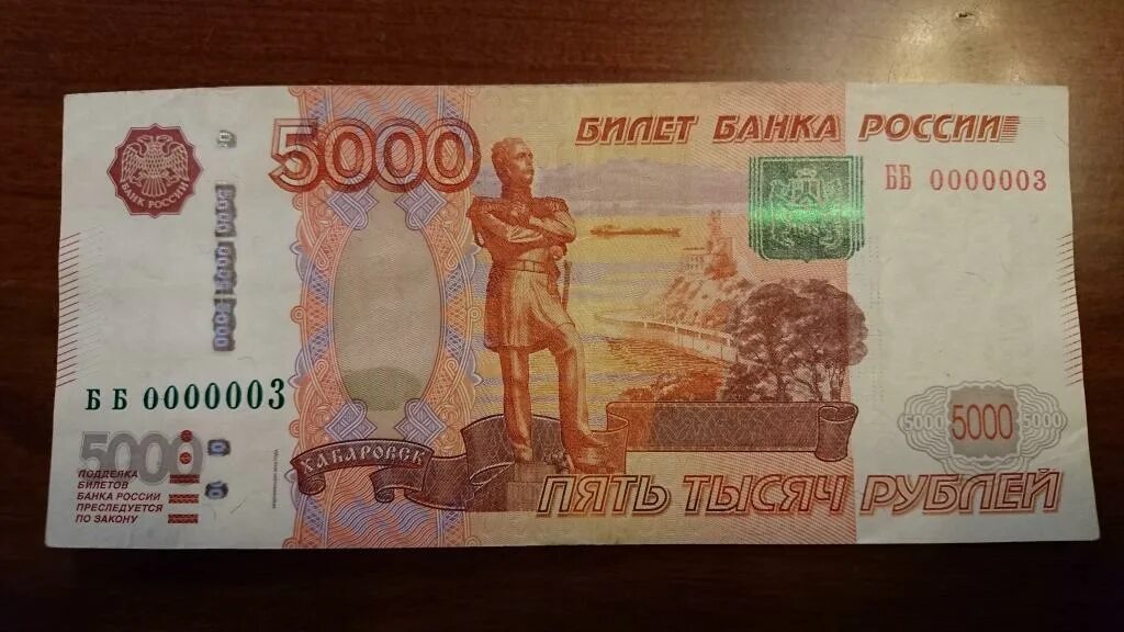 5000 рублей город