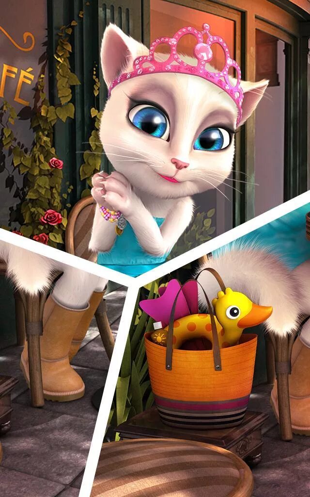 Скачай игру анжелу новую. Анджела 2. Говорящая Анджела outfit7. My talking Angela Анджела outfit7.