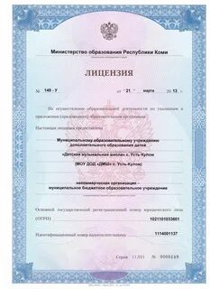 Лицензирование школы