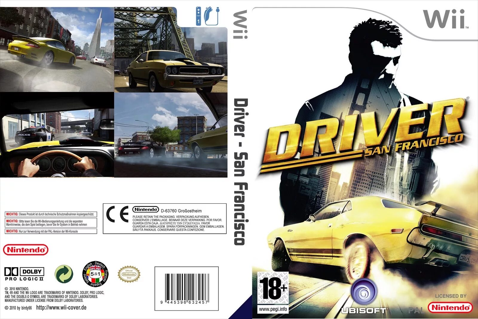 Обложка Driver San Francisco Xbox 360. Driver San Francisco Wii. Wii версия Driver San Francisco.