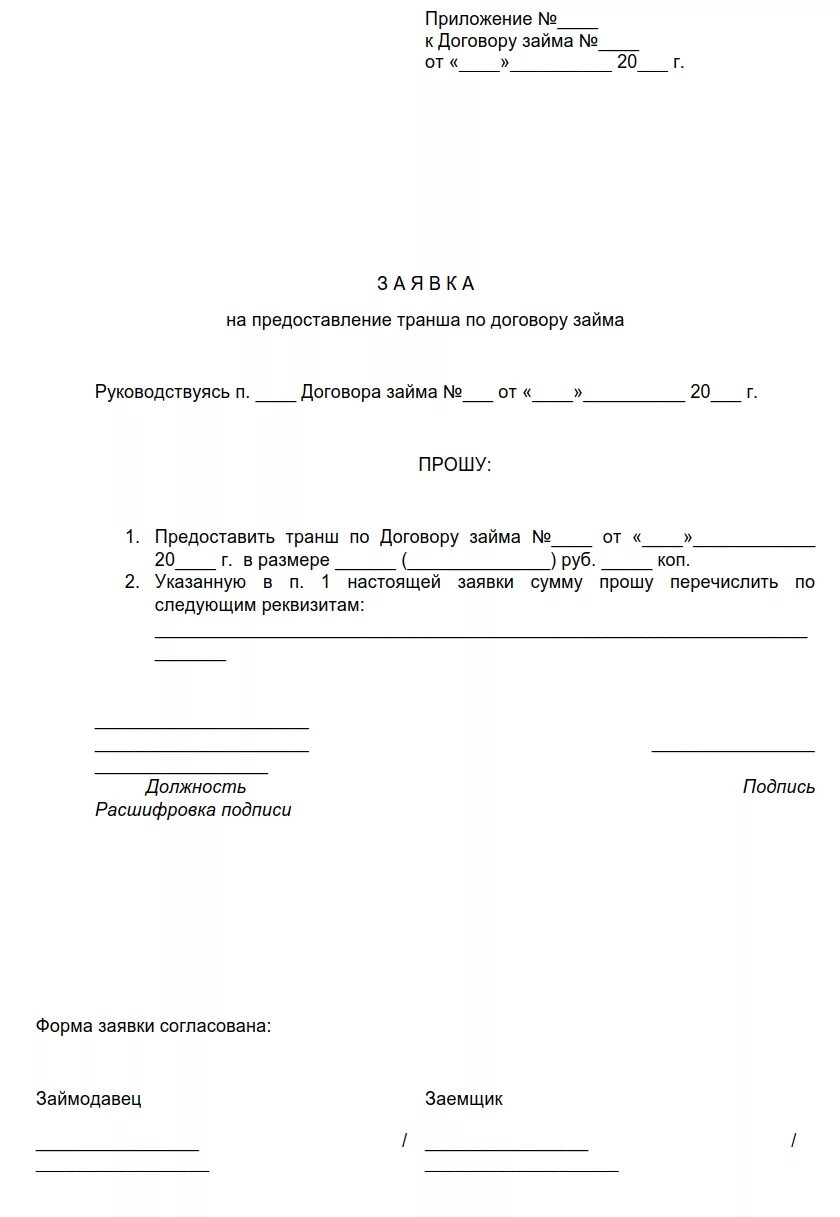 Заявление о займе денежных средств. Заявка на транш по договору займа. Образец заявления на ссуду. Заявление договор займа образец. Заявление о предоставлении займа.