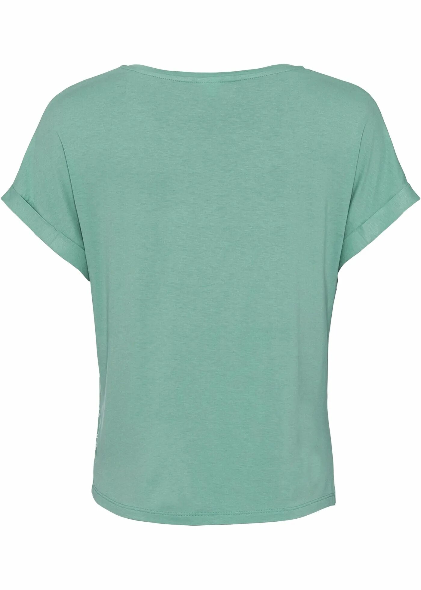Майки Бонприкс. Зеленая футболка с бежевой горловиной. Распродажа футболок. Футболки bonprix зеленые.